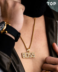 ZLATNI BOSS PRIVEZAK I MILITARY LANAC