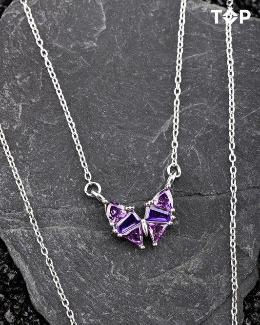 OGRLICA LJUBIČASTI KAMEN LEPTIR