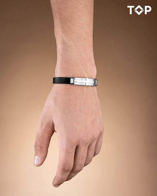 KAUČUK NARUKVICA SA KRSTOM