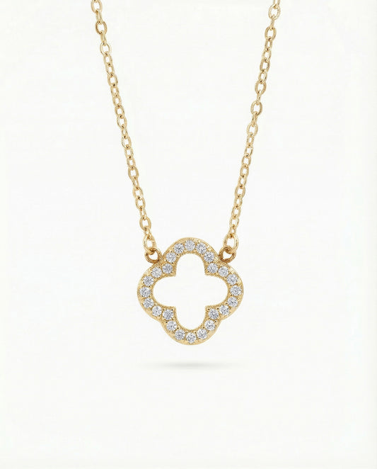 ZLATNA OGRLICA DETELINA SA CIRKONIMA