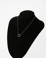 ZLATNA OGRLICA SRCE SA CIRKONIMA