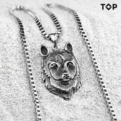 BOX CHAIN I GLAVA VUKA PRIVEZAK S