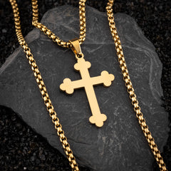 Zlatni military lanac i manji svetosavski krst