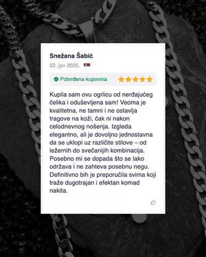Oče Naš Krst i Elegant Ogrlica