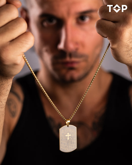 Zlatni military lanac i Oče Naš privezak