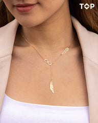 FEATHER ELEGANCY NECKLACE G